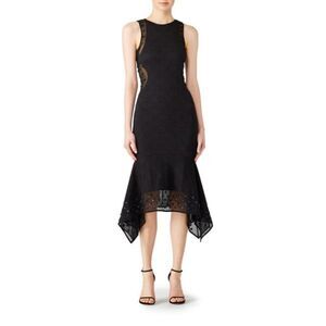 Opening Ceremony // Medallion Jacquard Sequin Black-Tie Dress